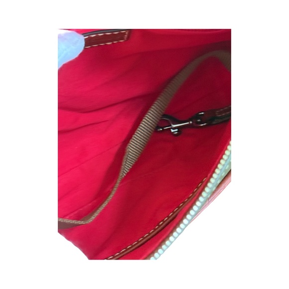 Authentic Dooney & Bourke Green and Brown Crossbody Bag - Picture 6 of 9